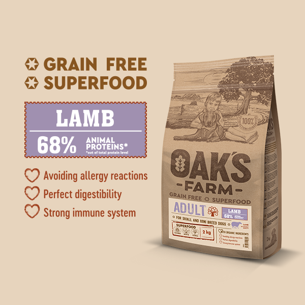 Oak's Farm Adult Small And Mini Breed Lamb