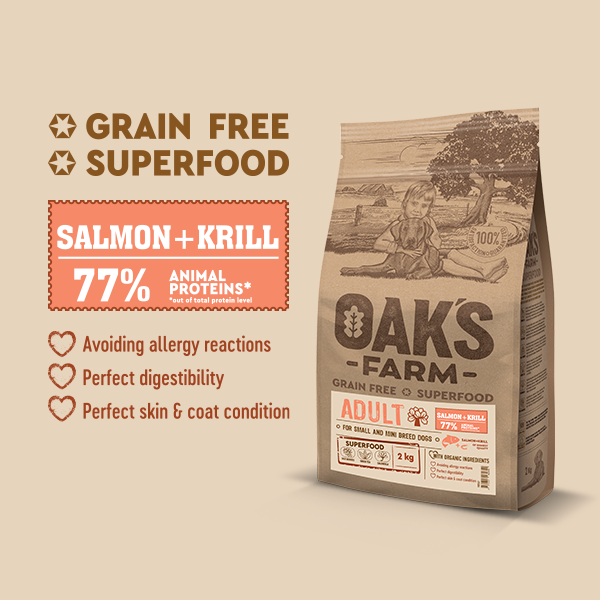 Oak's Farm Adult Small And Mini Breed Salmon