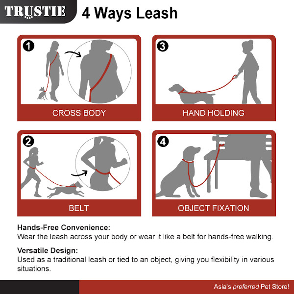 Trustie 4way leash factsheet